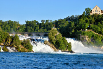 Schloss Laufen-Uhwiesen am Rheinfall bei Schaffhausen in der Schweiz 20.5.2020