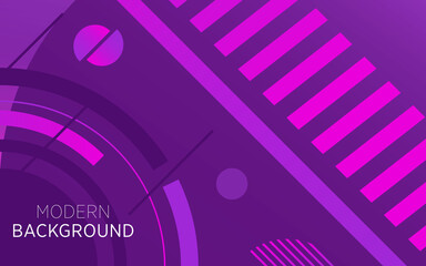 modern technology purple abstract background banner with circle and line,can be used in cover design, poster, flyer, book design, website backgrounds or advertising. vector illustration.