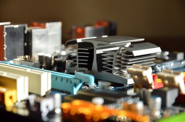 Computer mainboard detail