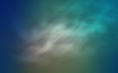Light Blue, Yellow vector texture with milky way stars.