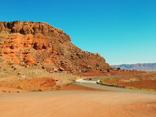 Drive through scenic landscape of Marble Canyon