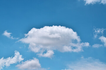 Beautiful white clouds with blue sky.
