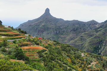 Cruz de Taborno Peak in the Anaga Mountains, Tenerife, Canary Islands.