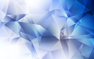 Light BLUE vector polygon abstract layout.