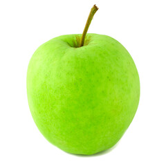 Green fresh apple isolated on white background