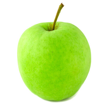 Green fresh apple isolated on white background