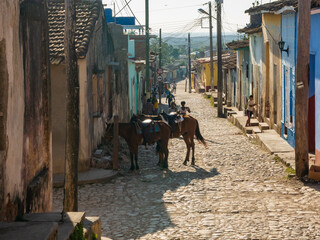 Rua de Trinidad de Cuba. Street of Trinidad.