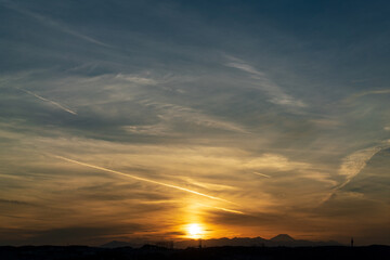 Obraz premium 金色の夕暮れ