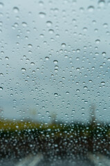 窓についた水滴