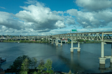 Portland water front and freeway