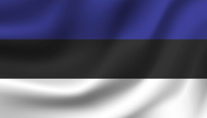 Flag of Estonia background template.