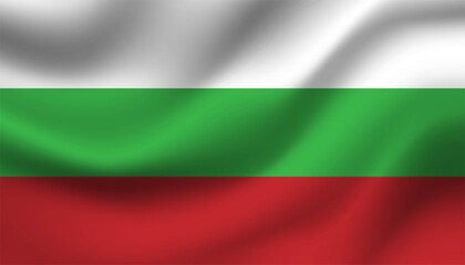Flag of Bulgaria background template.