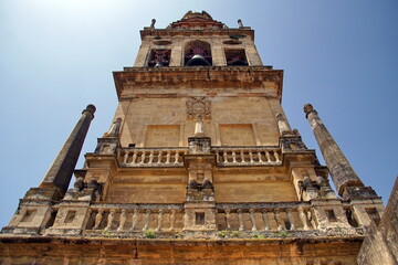 Obraz premium Beautiful Mosque Cathedral tower in Cordoba, Spain