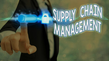 Handwriting text Supply Chain Management. Conceptual photo Aspects of modern smart company logistics processes