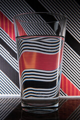Defraction on a glass of water
