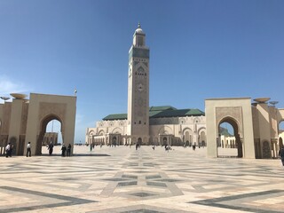 The Hassan II Mosque in Casablanca, Morocco