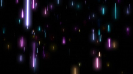 Colorful Vertical Light Streaks Loop Overlay Background - Powered by Adobe