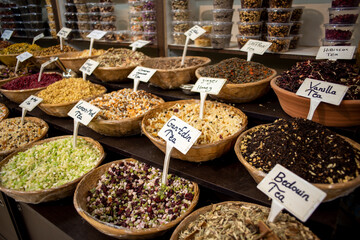 Oriental spices in the Arab shop