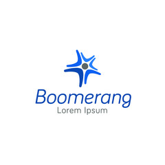 Obraz premium modern Boomerang Star business company logo in vector