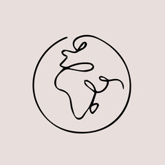 Earth icon, World icon, Globe icon, planet