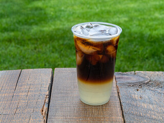 Cold Brew Shandy drink made with nitro cold brew coffee and fresh lemonade for a delicious summertime drink.
