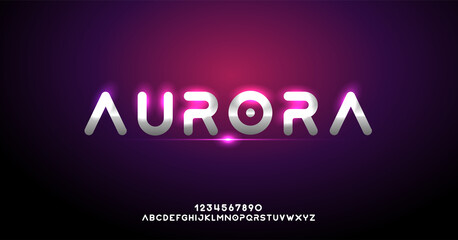 Abstract future digital alphabet fonts. Typography technology electronic dance music future creative font. vector illustration