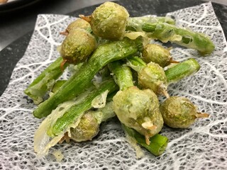 ねぎボウズの天ぷら