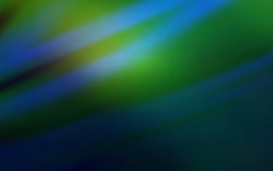 Dark BLUE vector blurred shine abstract template.