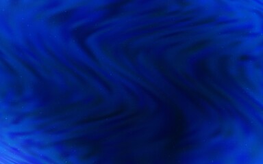 Dark BLUE vector pattern with night sky stars.