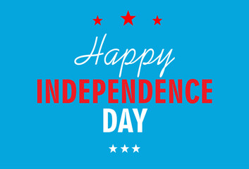 Fototapeta na wymiar Fourth of July Independence Day. Happy independence day card or banner