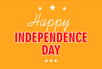 Fourth of July Independence Day. Happy independence day card or banner