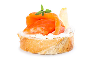 Mini salmon sandwiches