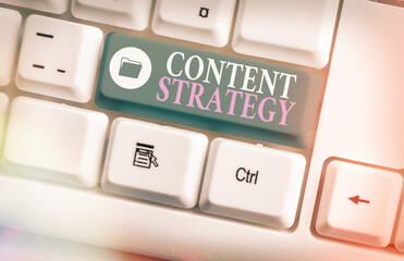Handwriting text writing Content Strategy. Conceptual photo important Marketing approach...