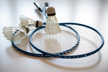 Badminton set - two rackets and shuttlecocks