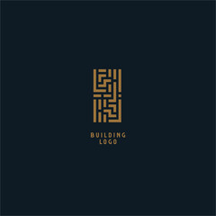 Abstract Buildings Logo. Real Estate Logo. Apartment Logo. Architecture, Resort and Creative House Logo.
