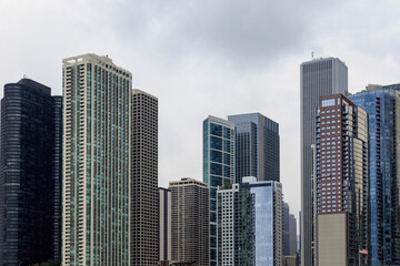 Fototapeta na wymiar Chicago Skyscraper Cityscape