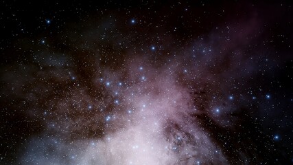 Stars in sky, starry night starlight shine of milky way, space cosmic background, starry background 3d render © Aleksandr