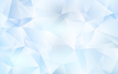 Light BLUE vector polygonal background.