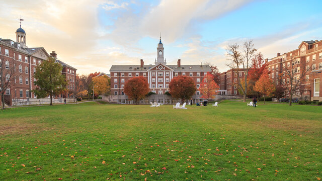 Moors Hall on Harvard University campus in Fall in Cambridge, MA, USA on November 2, 2013.