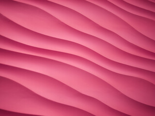 pink waved pattern close up. abstract textured pink painted backgroung