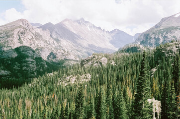 Colorado mountain landscape in the summer
