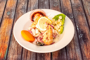 Delicious Peruvian-style ceviche