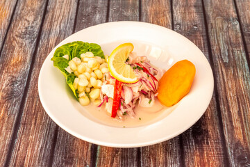 Delicious Peruvian-style ceviche