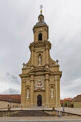 St. Mauritiuskirche in Wiesentheid in Unterfranken, Bayern, Deutschland 