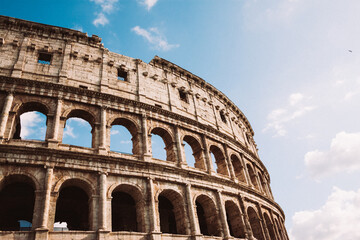 Fototapeta na wymiar The Colosseum or Coliseum also known as the Flavian Amphitheatre, Rome, Italy