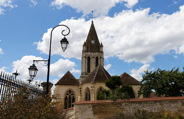 Saint Maclou Catholic church located in Conflans Sainte Honorine city, Parisian region.