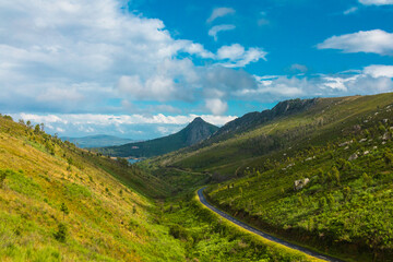 Mountain landscape view of Serra do Açor, Aldeias de Xisto, Portugal