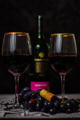 Still life with the theme of wine.