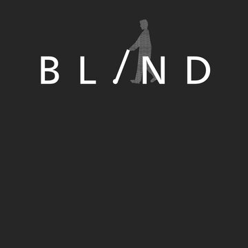 Das Wort Blind wird zum Bild
