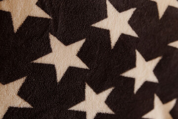 Stars pattern on black winter blanket , Portugal